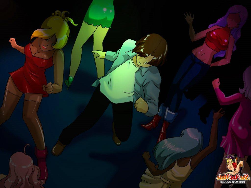 13P Ébano anime travestis fodendo anal um cara branco e depois regando-o com porra
