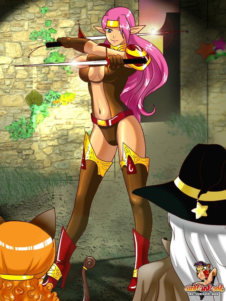 12P Anime elf shemales fucking in shallow water and enjoying a lusty threeway