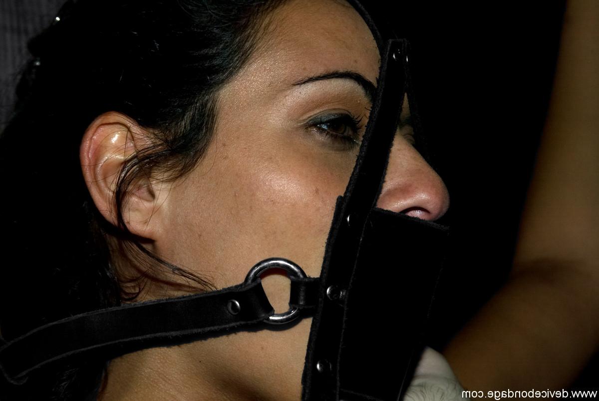20P Good looking babe with big tits Charley Chase gets bound to a wedgeand gagged