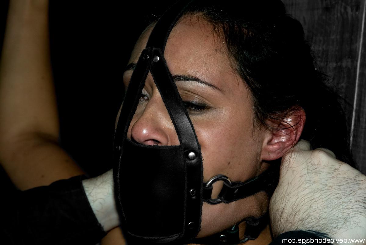 20P Good looking babe with big tits Charley Chase gets bound to a wedgeand gagged