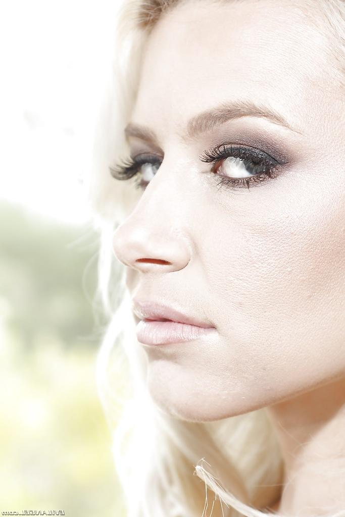 16P Seductive blonde babe Anikka Albrite trying out some fetish stuff