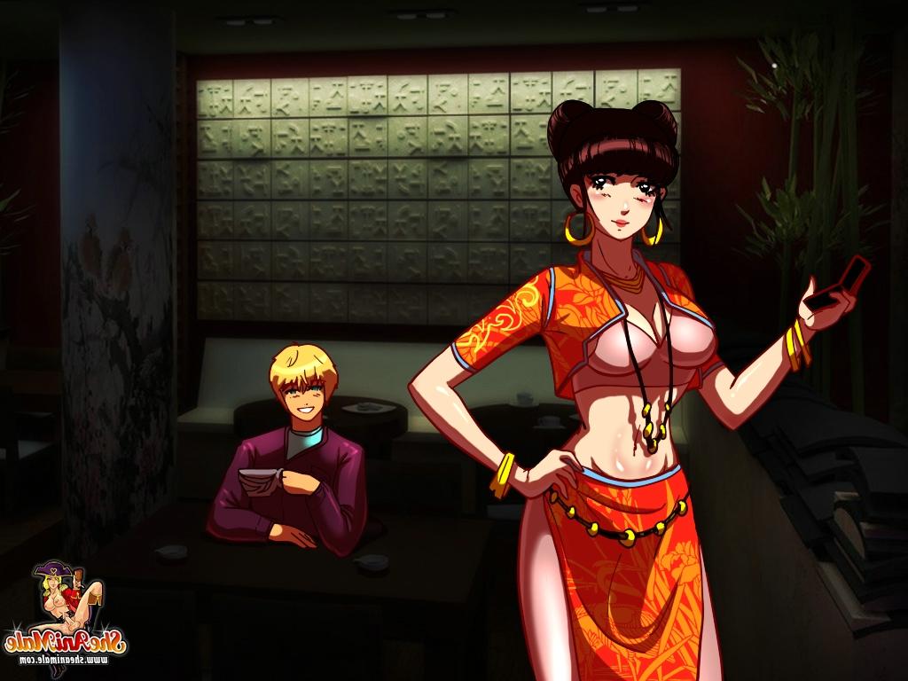 12P Anime shemale eats a huge load of cum after bareback sex with a stud