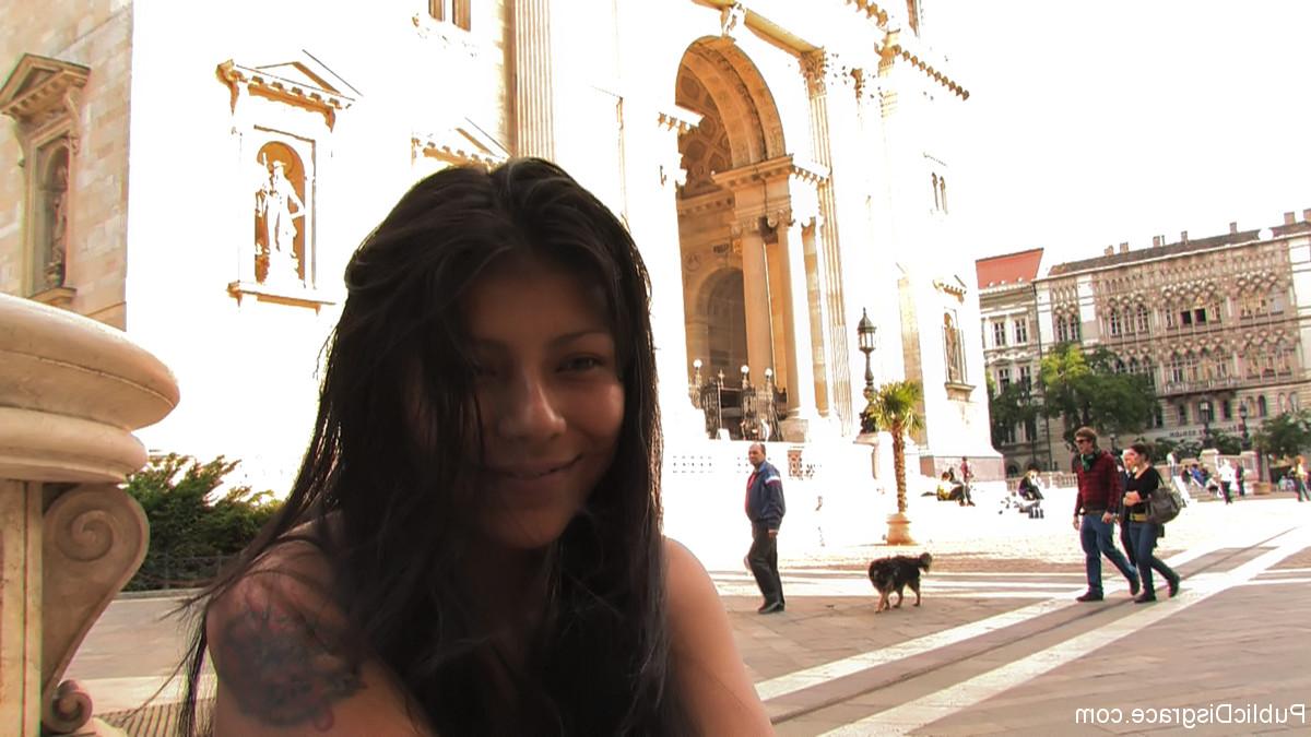 20P Public Disgrace Gabor, Hot Brunette