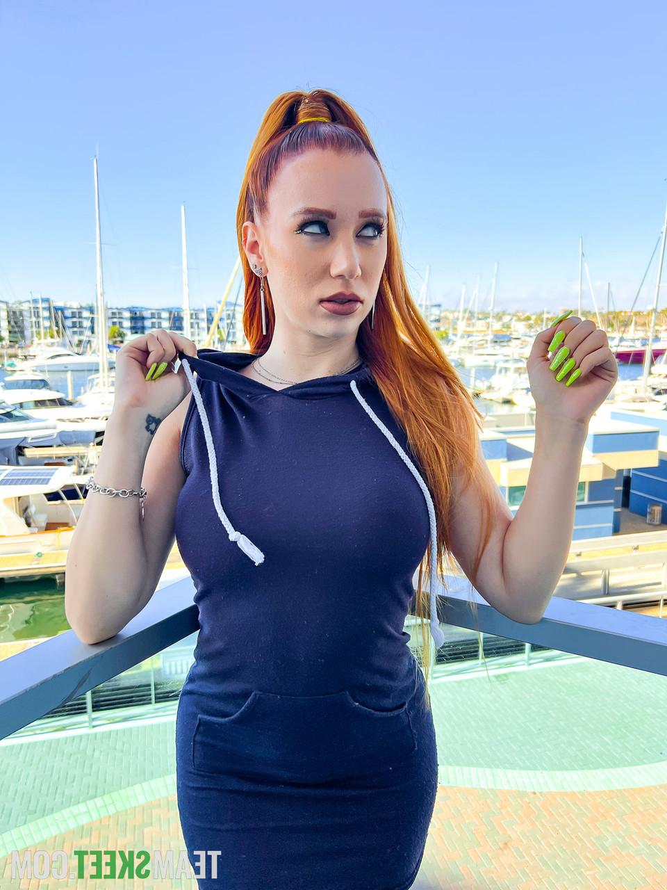 20P Curvy MILF with a ponytail Madison Morgan takes a BBC in her horny muff