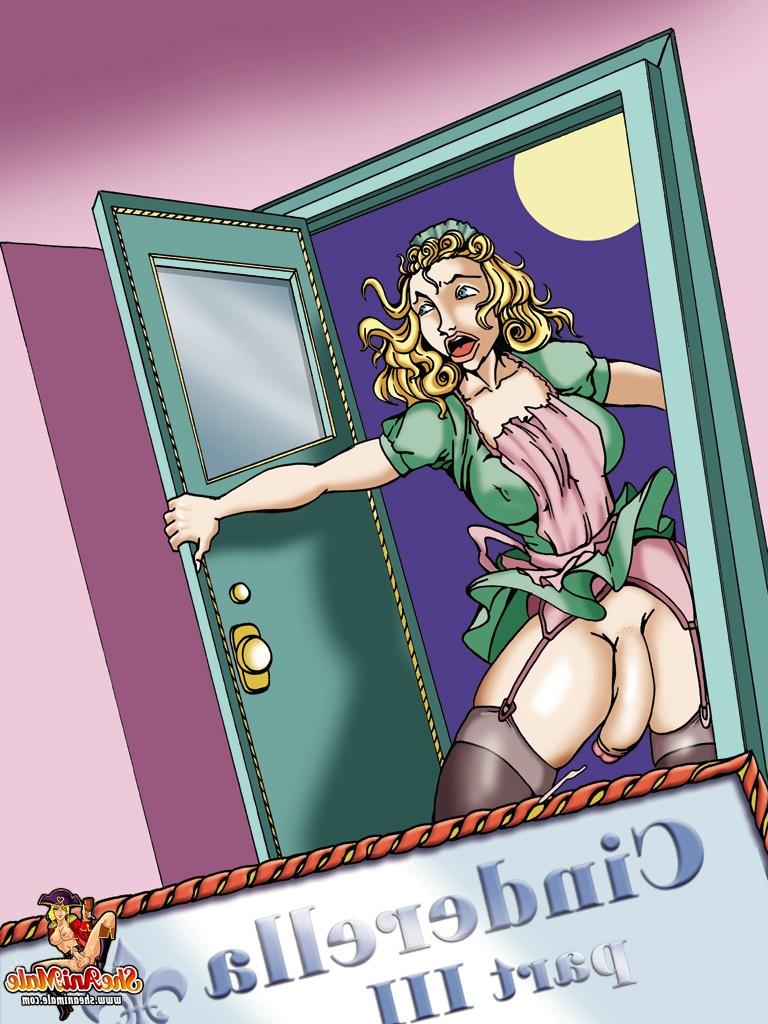 12P Hermanas transexuales tetonas de anime recibiendo jizzed después de ser atrapadas metiéndose un consolador