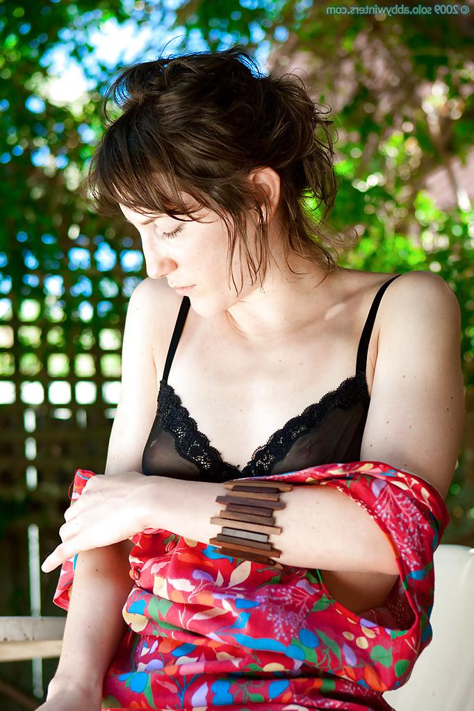16P First timer Mirial stripping off dress and panties to masturbate outdoors