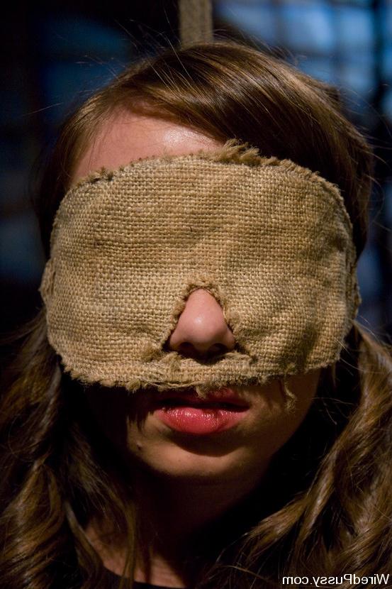 10P Pretty girl is blindfolded and ball gagged during sex play in a dungeon