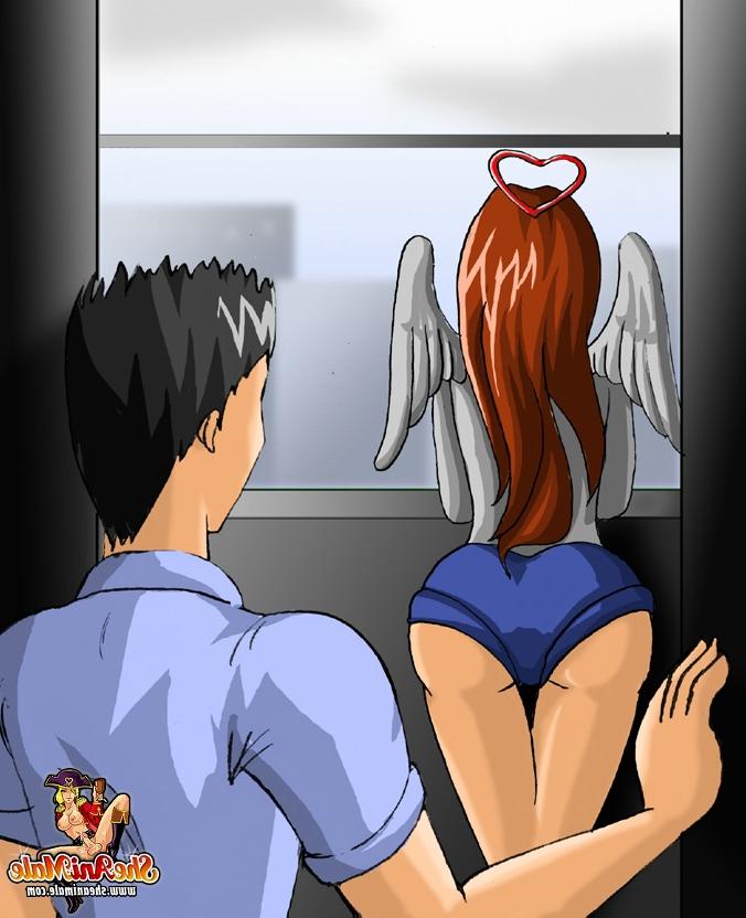 12P Animated redheaded tranny gets her asshole filled by a horny man