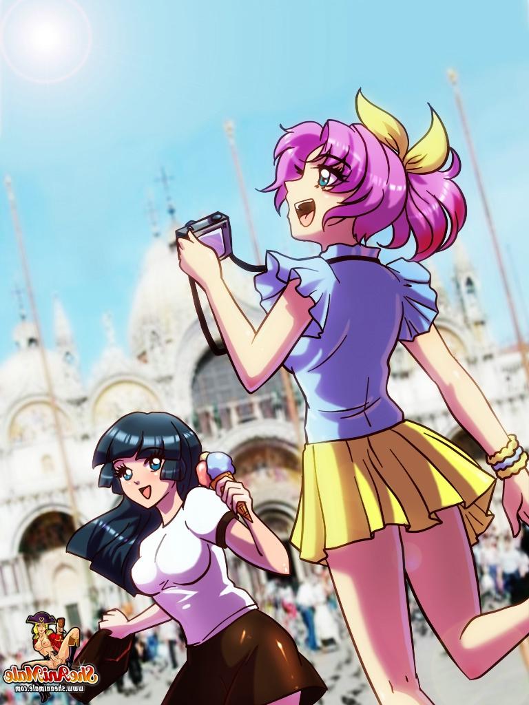12P Horny shemales with big breasts having a hot intercourse on a boat in Venice