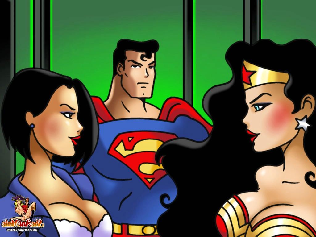 12P Cartoon shemales with big cocks enjoying a wild double penetration threesome