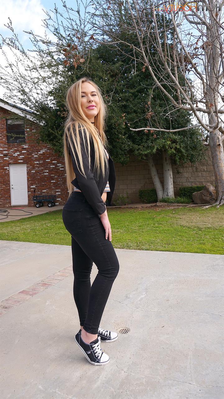 16P Teen with shaved cunt Alyssa Cole strips & takes daddy's dick in her anal hole