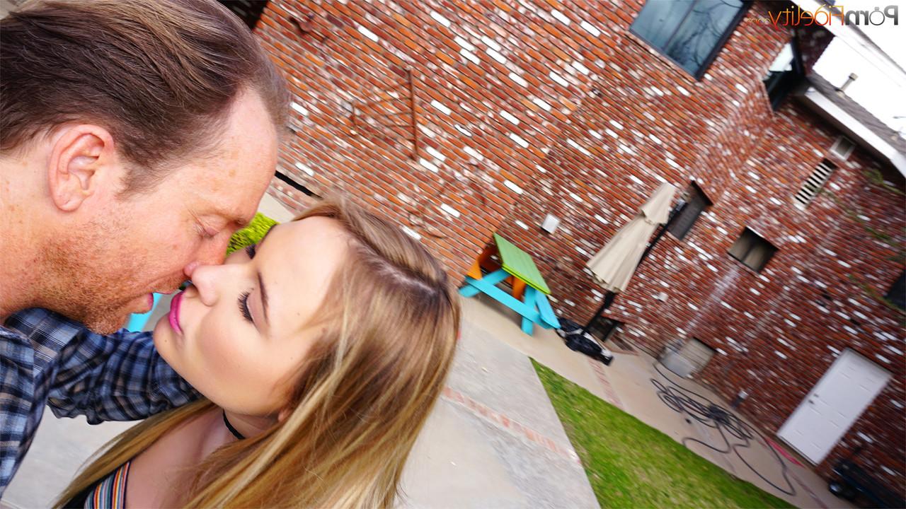 16P Teen with shaved cunt Alyssa Cole strips & takes daddy's dick in her anal hole