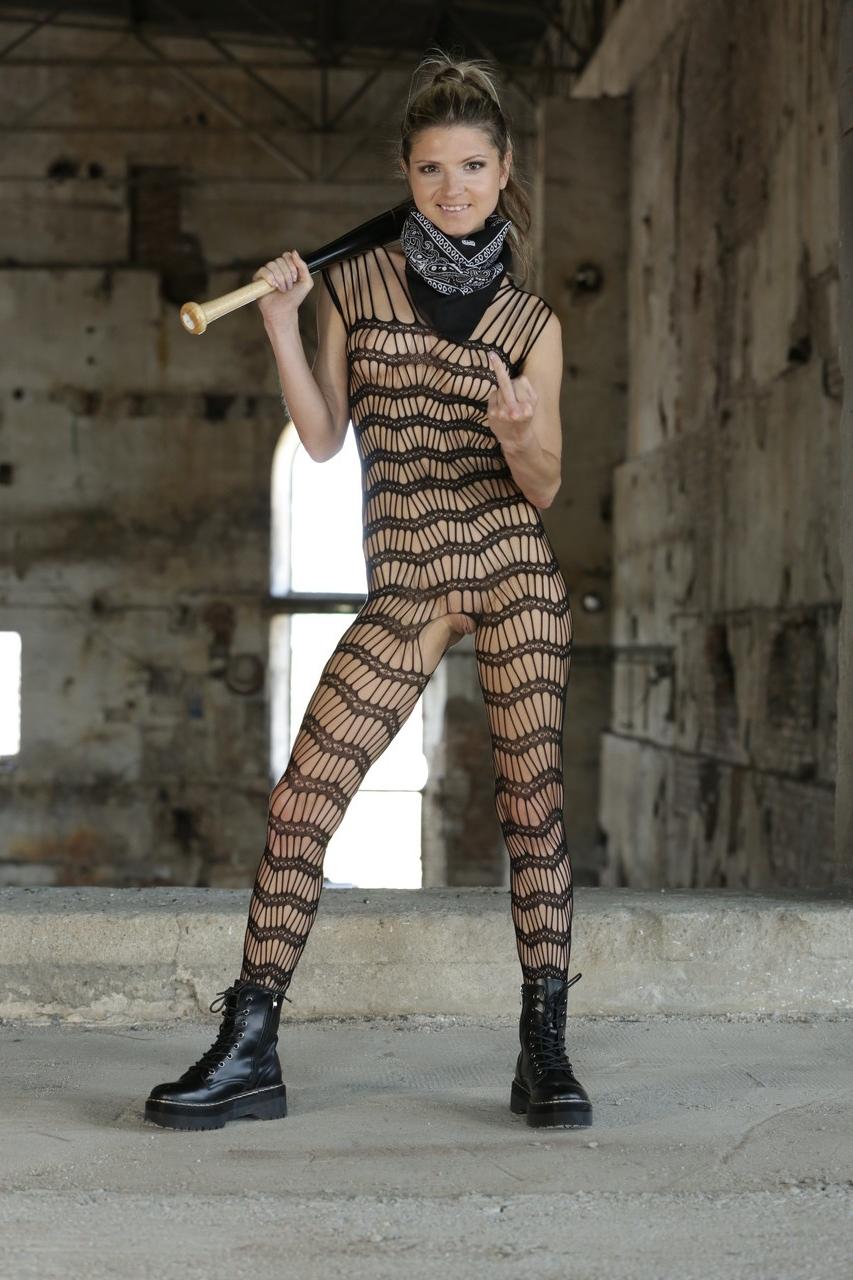 20P Lesbian vandals Gina Gerson & Talia Mint have sex in the abandoned building