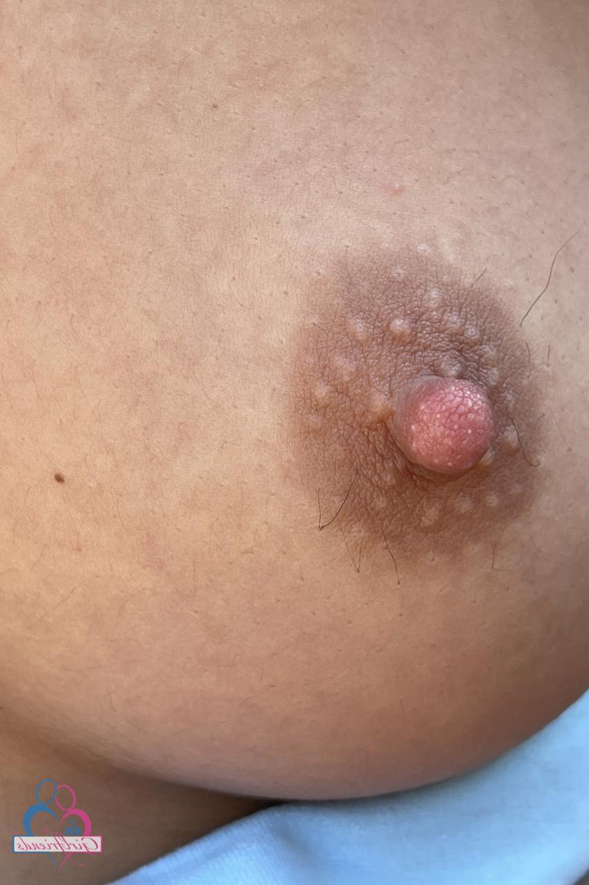 20P Purple-haired babe Lily Adams shows her sexy nipples & holes up close