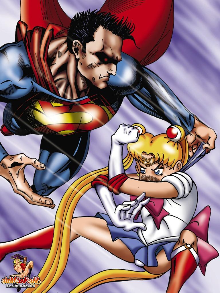 12P Transexual adolescente rubia animada se folla a un superhombre y le hace creampies después de la pelea