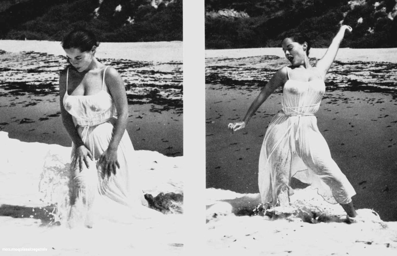 18P Gorgeous vintage model Diane Webber poses naked and teases with her big tits