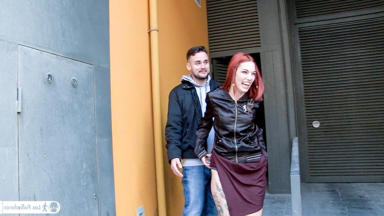 17P Redhead Silvia Rubi picked up for hot doggystylel & blow & a chance at stardom