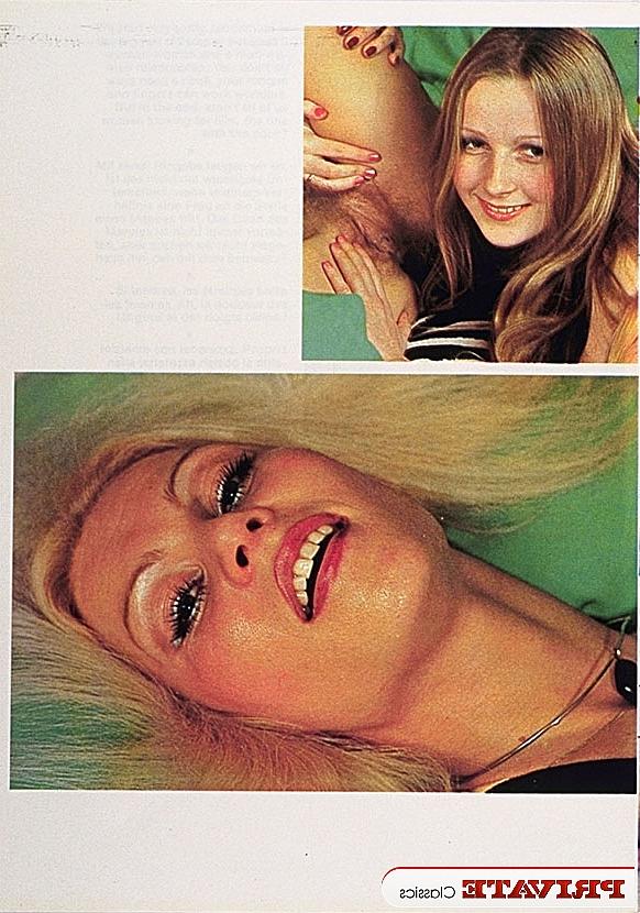 10P Lesbians from the early seventies tongue kiss before licking beavers