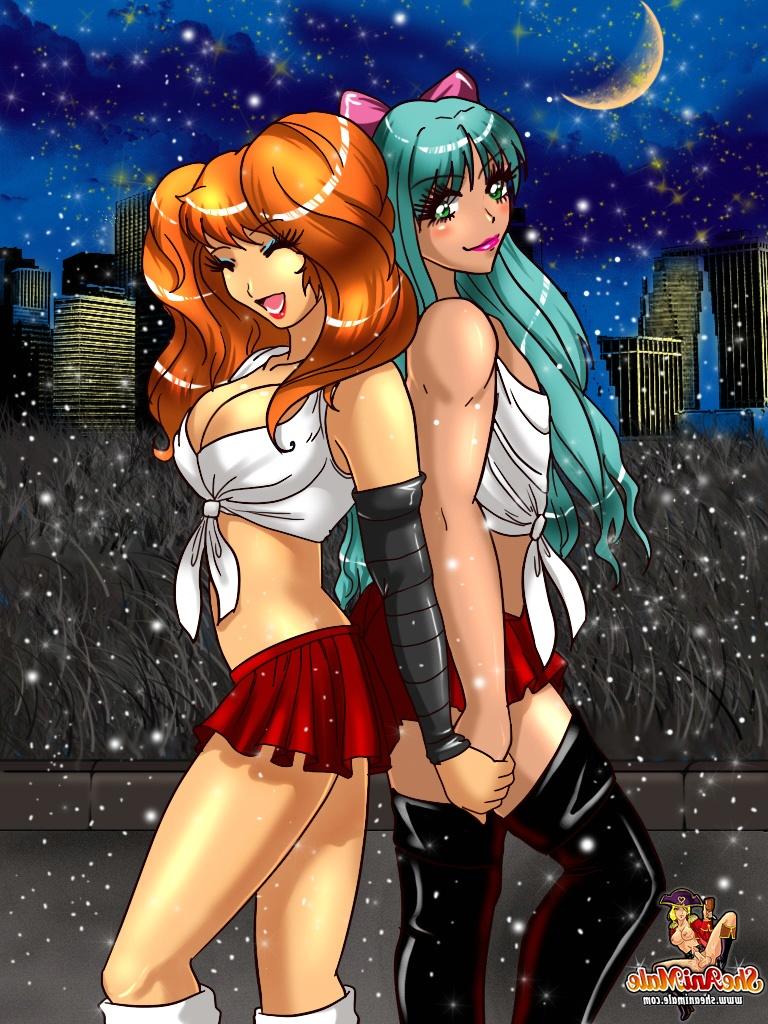 12P Busty anime shemales with big cocks fucking each other bareback