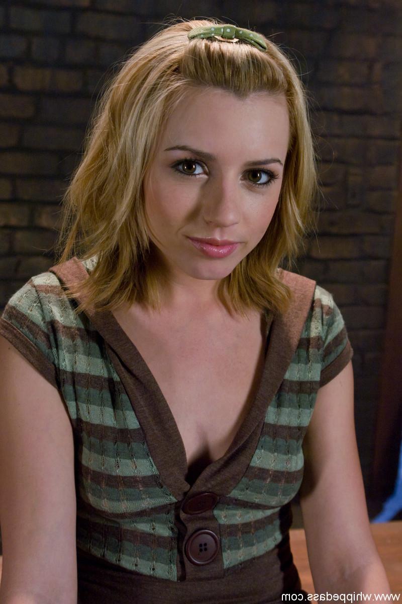 20P Submissive blonde Lexi Belle gets a flogging in a lezdom session with Harmony