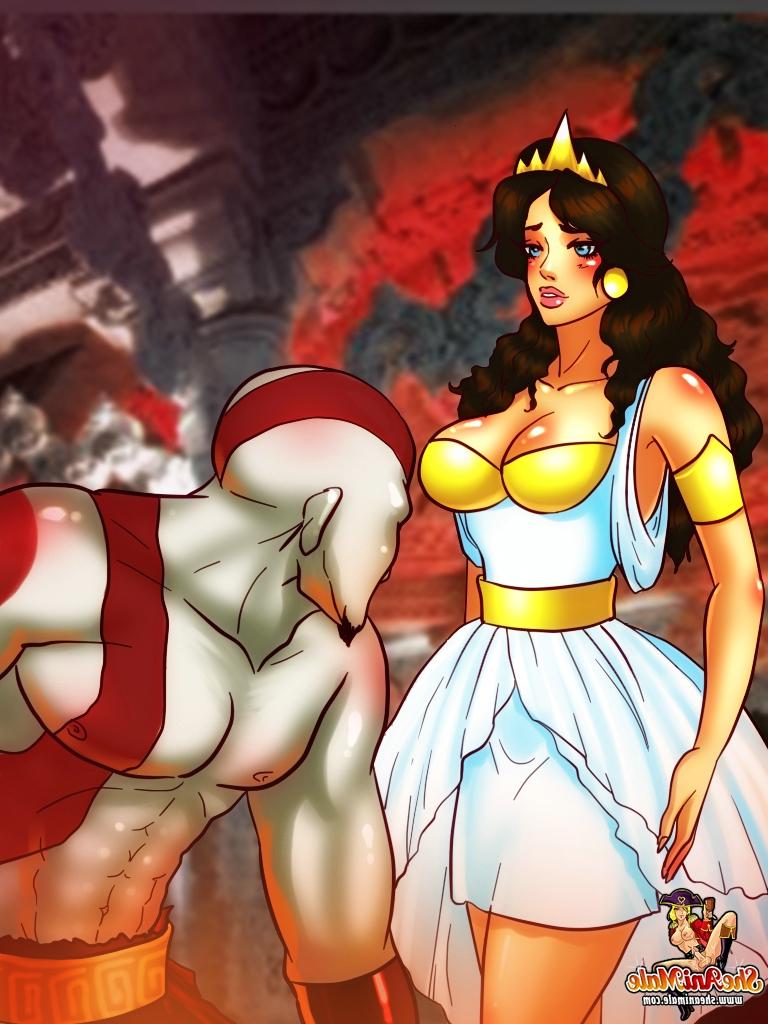 12P Deusa travesti de anime peituda fode o monstro fodão Kratos na bunda