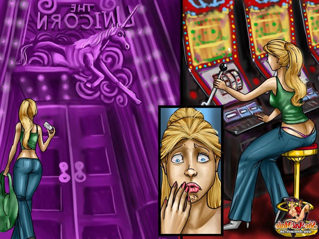 12P Anime shemales with big dicks & a stocky dude having a sizzling anal threesome