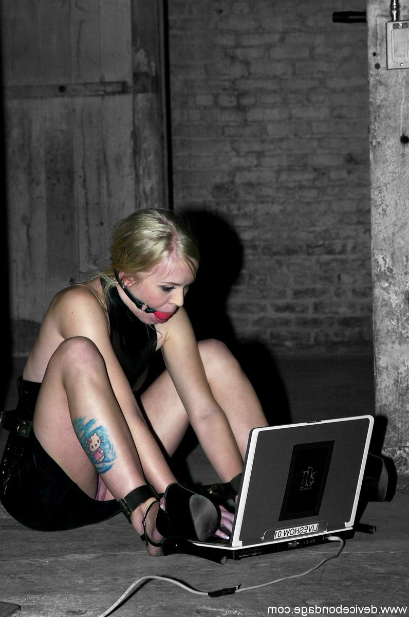 20P Submissive babes endure painful corporal punishment in metal bondage
