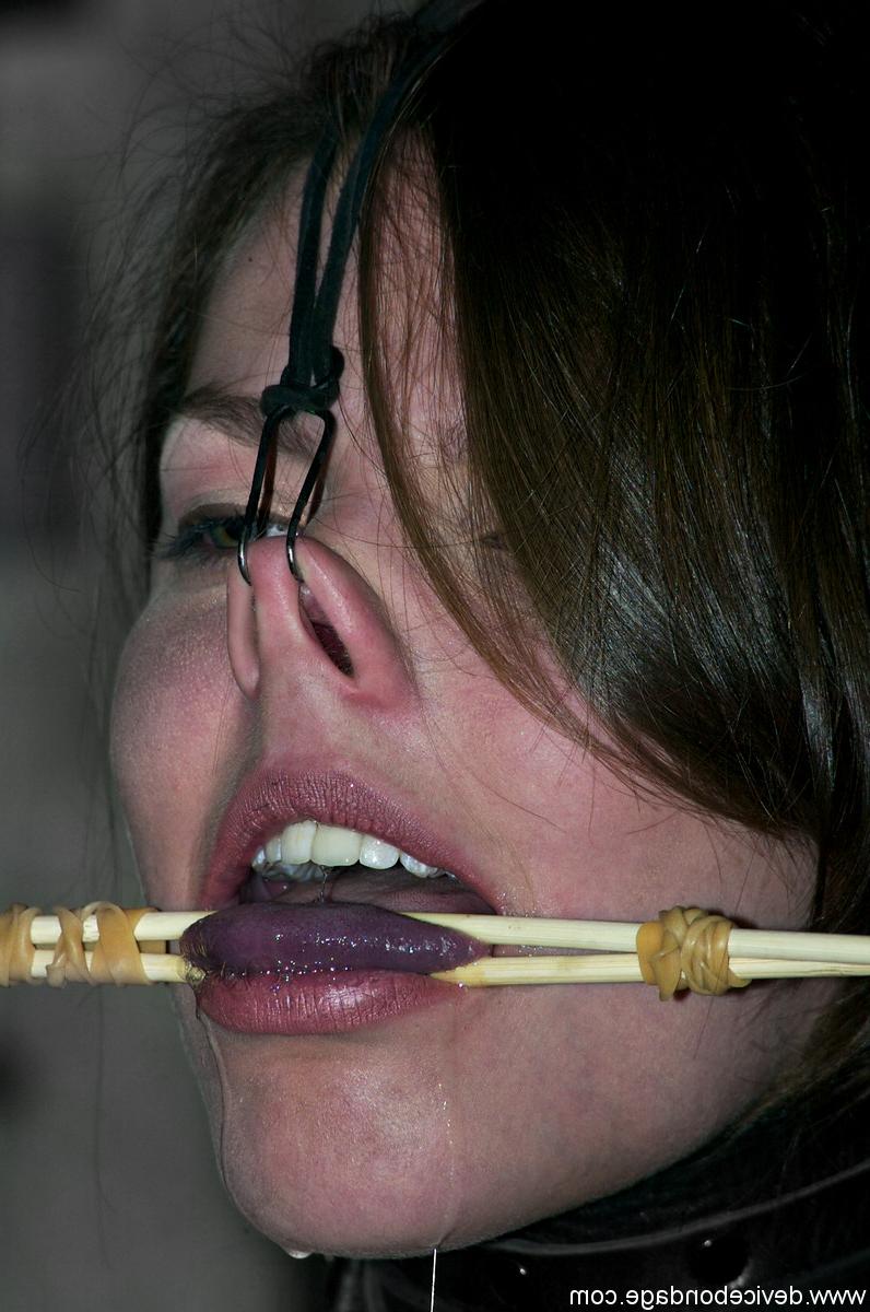 20P Submissive babes endure painful corporal punishment in metal bondage