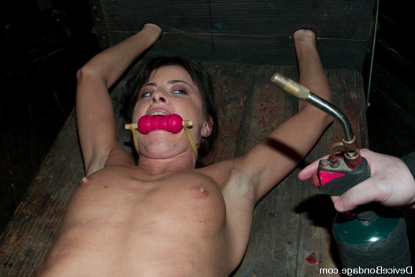 15P Naked brunette is forced to orgasm after being tortured in bondage
