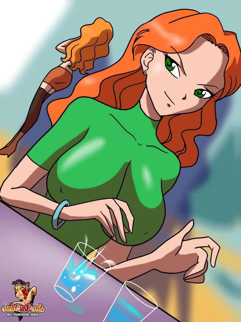 12P Transexual animada con grandes tetas se folla a una nena bisexual pelirroja tetona y caliente