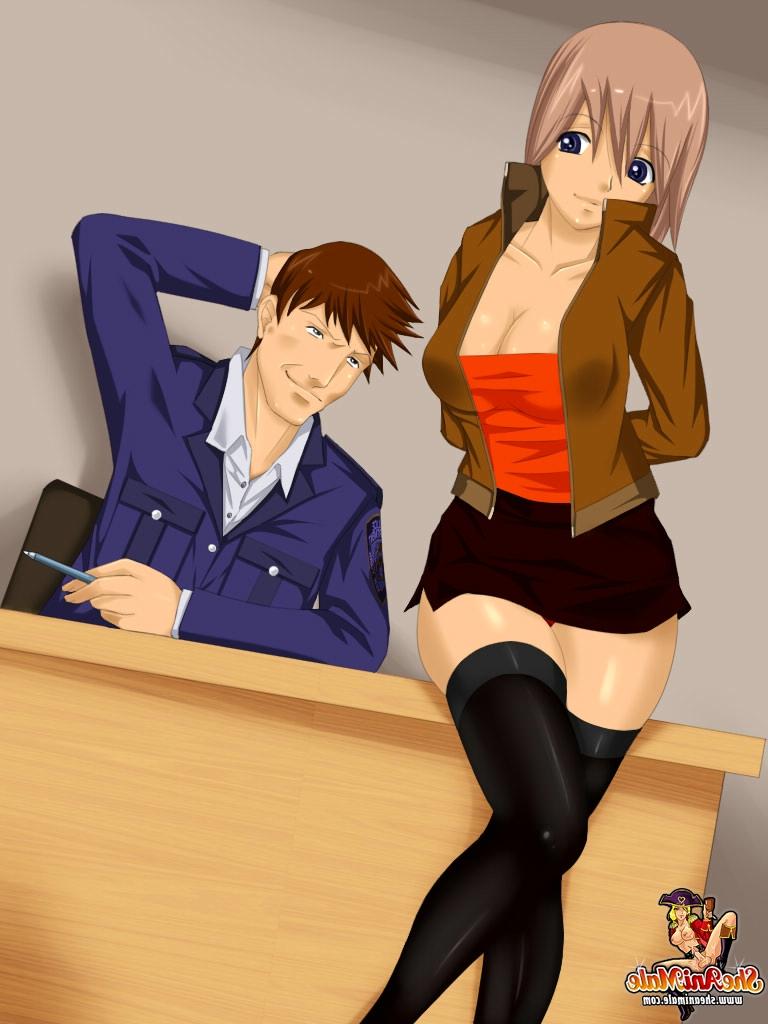 12P Travesti de anime peituda se masturba e tem seu doce idiota fodido no escritório
