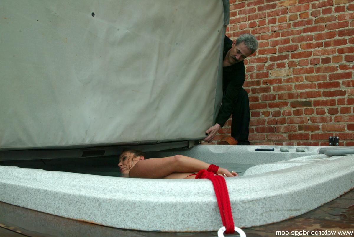 20P MILF with big tits Christina Carter engages in rough bondage water sex action