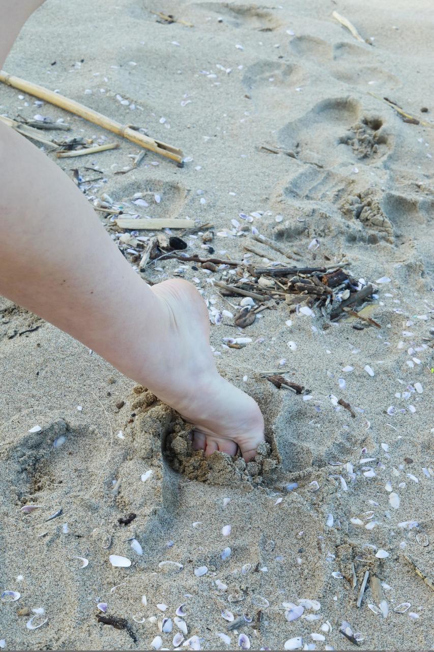 20P A pequena Candice Demellza mostra sua bunda grande e sua buceta raspada na praia