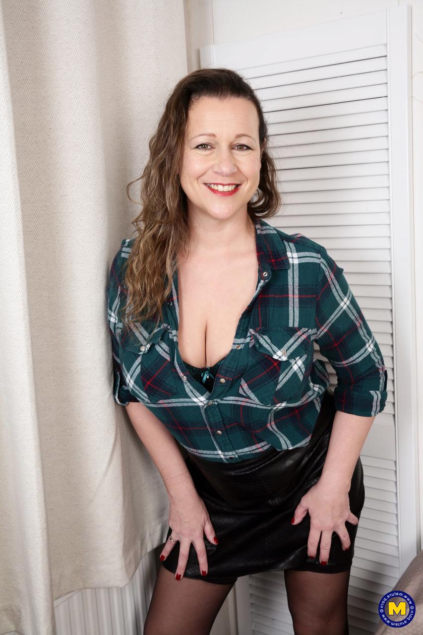 20P Petite British MILF Eva Jayne showing off her huge tits and masturbating