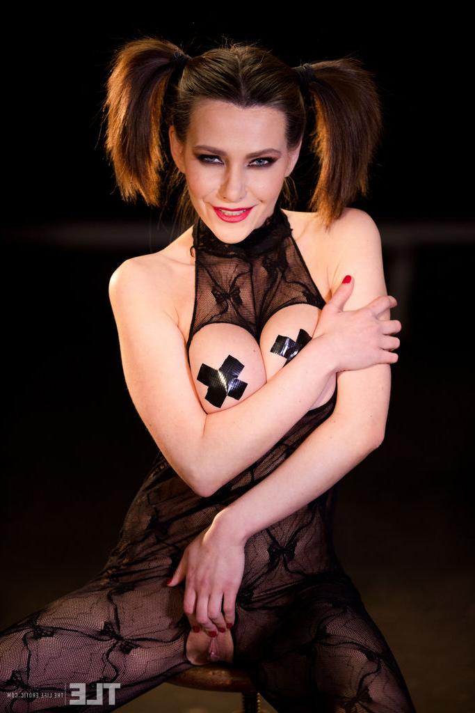 16P Sexy teen Subil Arch smokes while masturbating in a revealing bodystocking