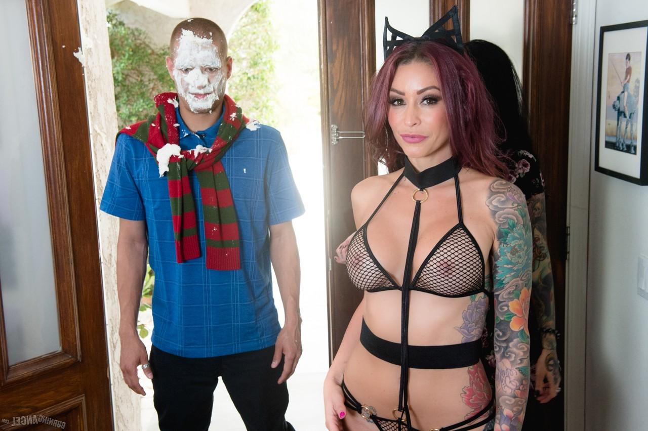 17P Busty MILFs Lily Lane and Monique Alexander playing sex games with lucky dude