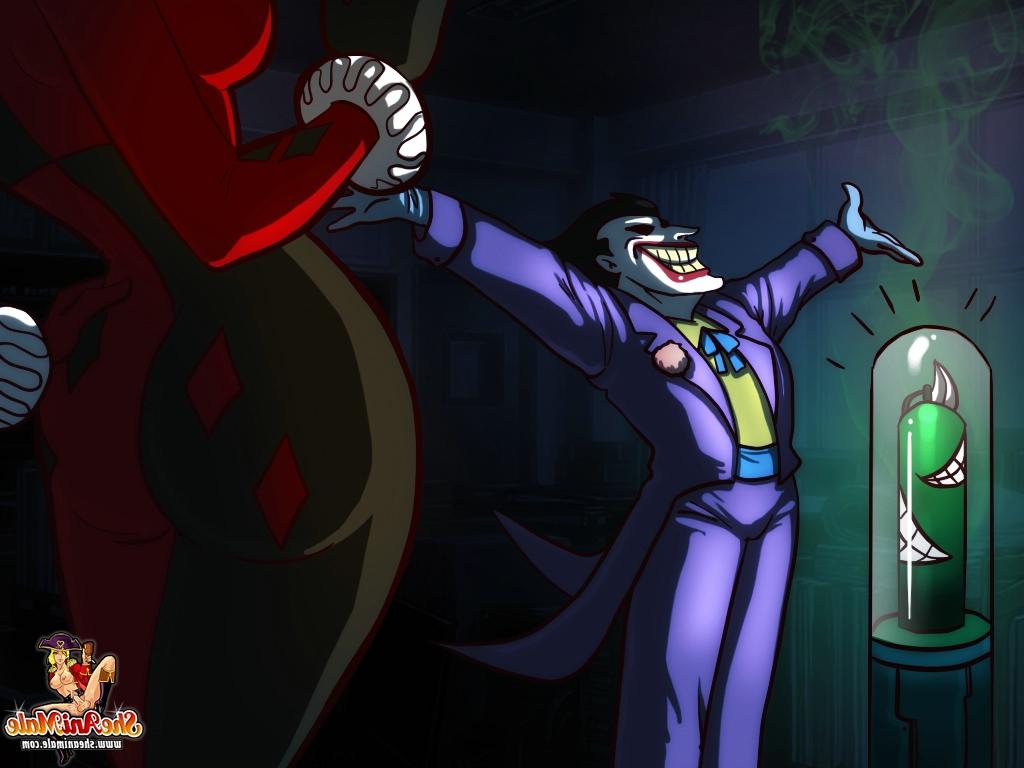 12P La transexuelle Harley Quinn utilise sa bite monstrueuse pour baiser le badass Joker dans le cul