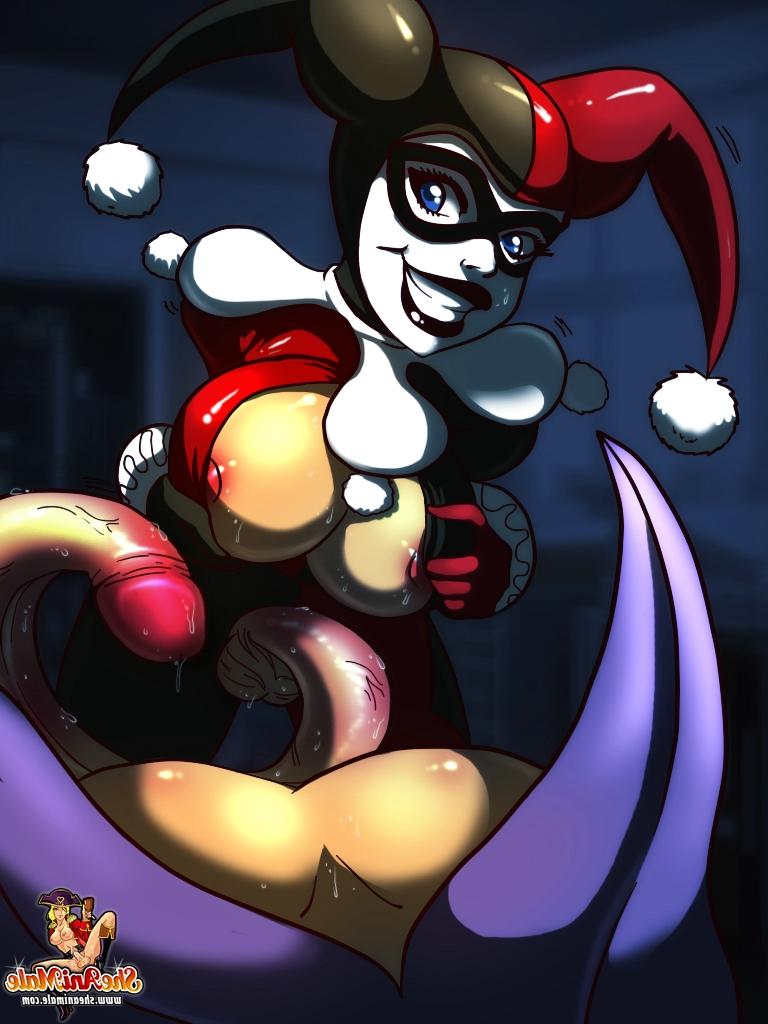 12P La transexuelle Harley Quinn utilise sa bite monstrueuse pour baiser le badass Joker dans le cul