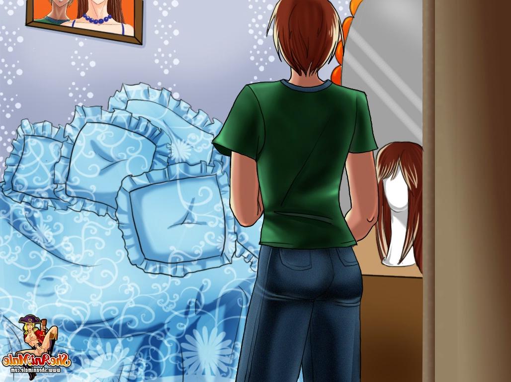 12P Anime Sissy séduit le petit ami de sa mère et se fait enculer en levrette