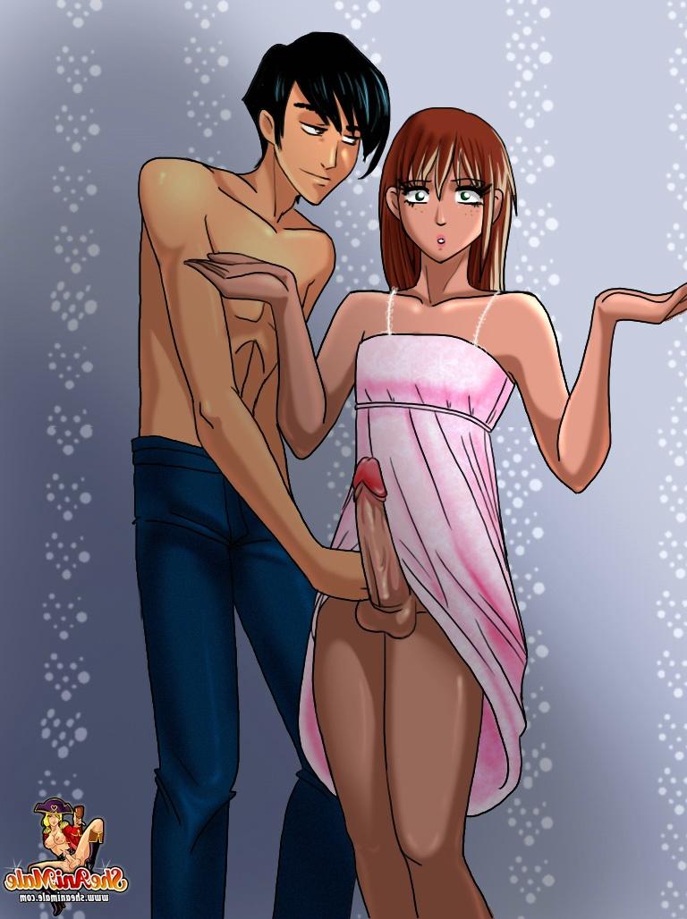 12P Anime Sissy séduit le petit ami de sa mère et se fait enculer en levrette