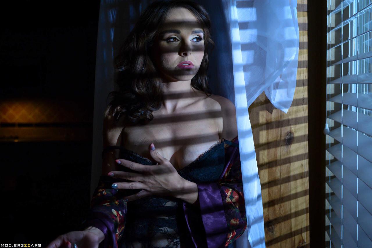 17P Naughty cougar Cytherea tries out a new sex toy and touches her hot tits