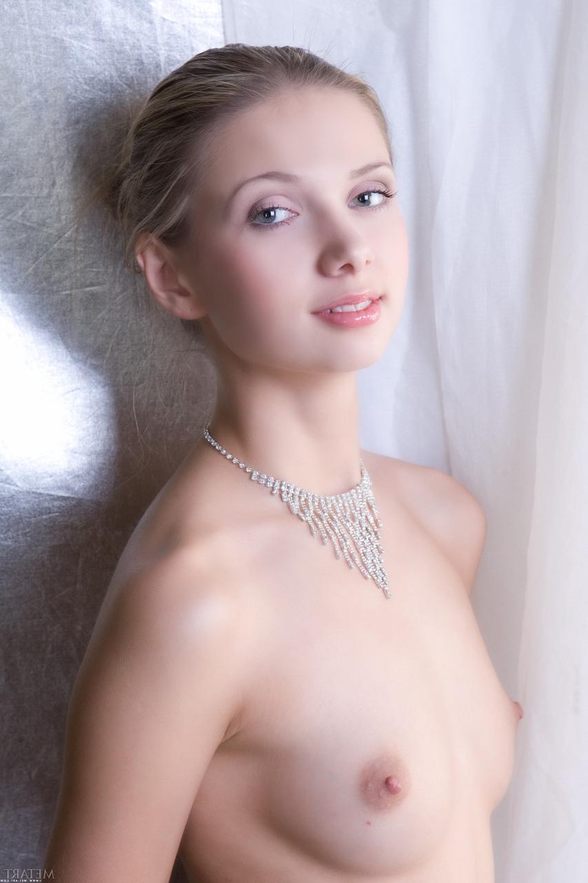 20P Russian beauty Augusta Crystal displaying her little boobs & puffy pussy