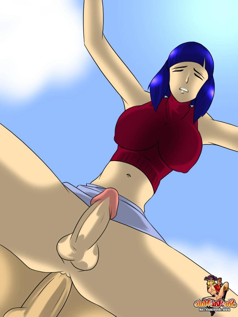 12P Anime shemales with big cocks enjoying sizzling anal sex outdoors