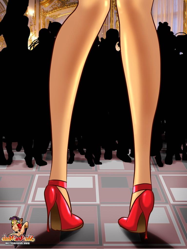 16P Peituda anime travestis gangbang uma jovem e encantadora beleza domesticada na coleira