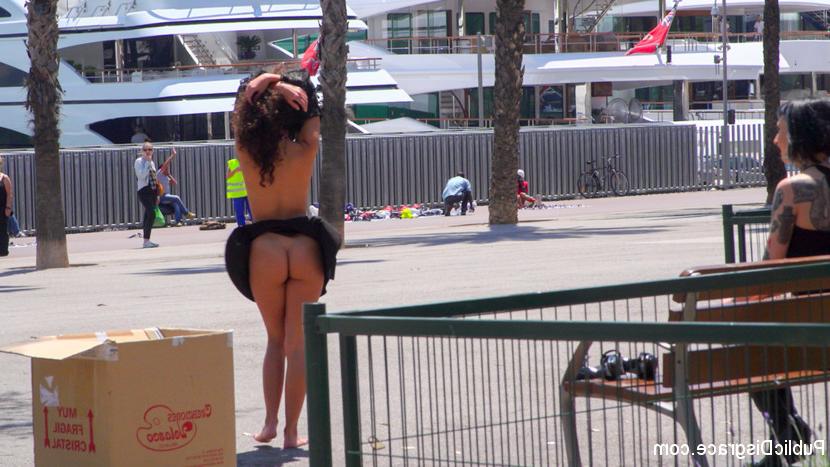 15P Submissive girl is humiliated in public prior to being gangbanged