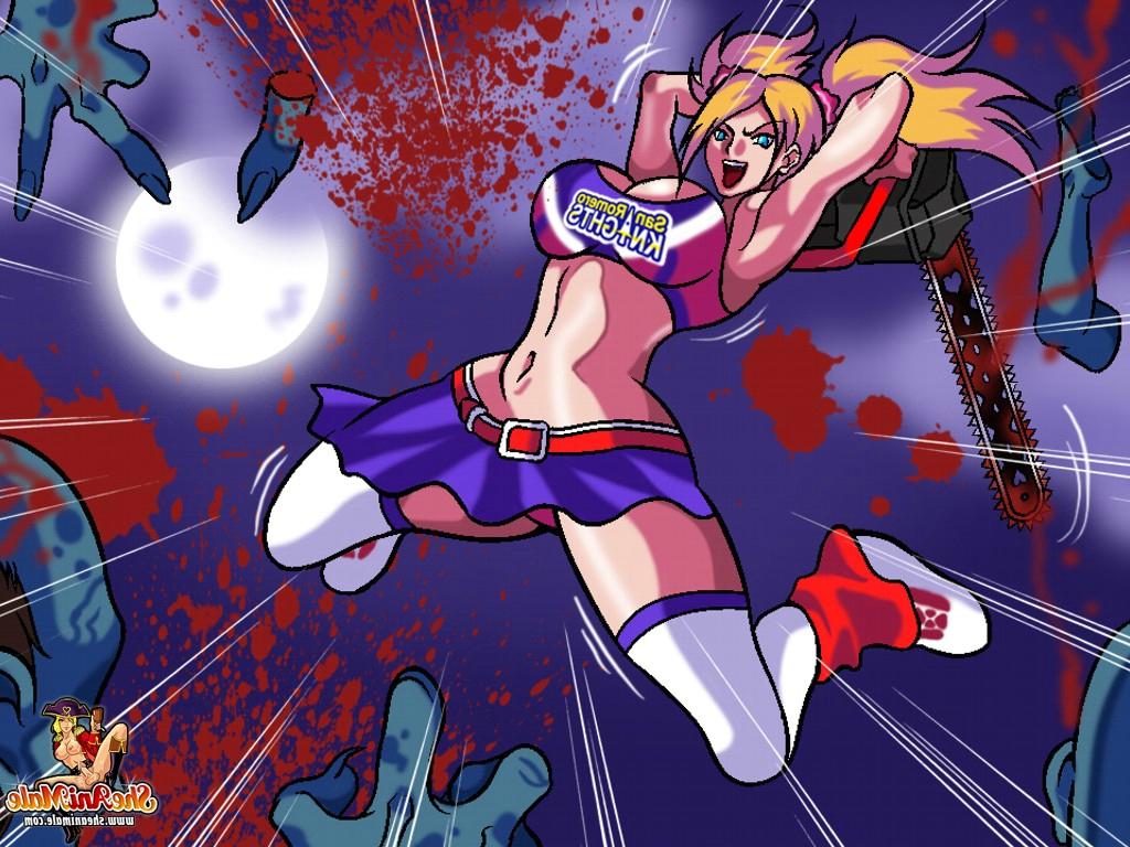 12P Transexual anime follando el estrecho ano de un chico después de rescatarlo de los zombies