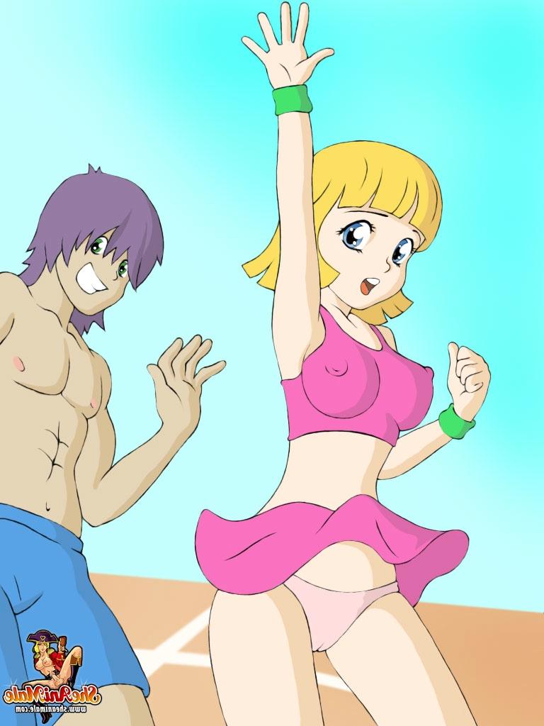 12P Lindas colegiais travestis Tammy e Tiny transam com um garoto na quadra de basquete