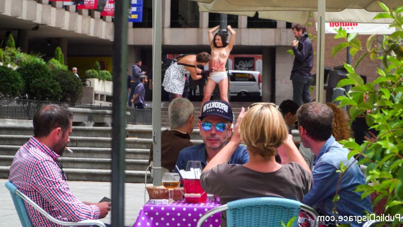15P Carolina Abril is totally humiliated in public before being gangbanged as well