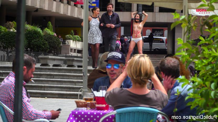 15P Carolina Abril is totally humiliated in public before being gangbanged as well