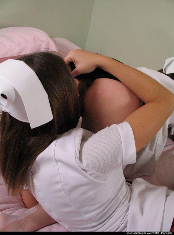 12P Adorable lesbians in nurse uniform are into hot foot fetish action